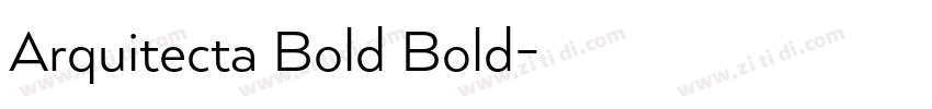 Arquitecta Bold Bold字体转换